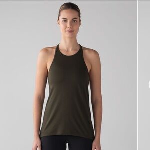 lululemon athletica Olive Racerback Tank Top